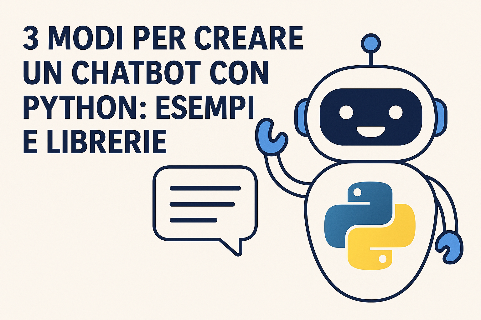 3 Modi per Creare un Chatbot con Python: Esempi e Librerie